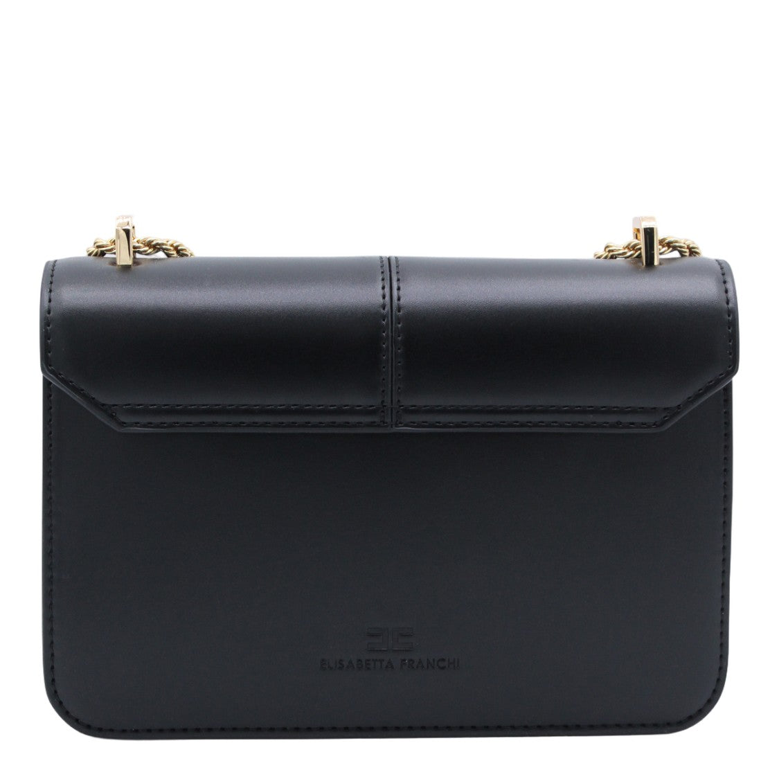 Elisabetta Franchi Structured Black Bag With Minimalist Design