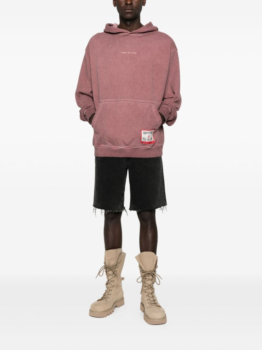 Vision Of Super Washed Dusty Mauve Oversized Sweatshirt