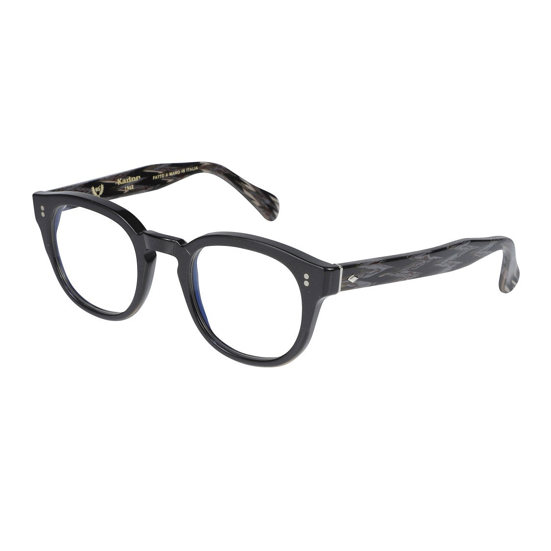 Kador Jolly Special-1431 Rounded Square Frame Sunglasses With Marbled Temples