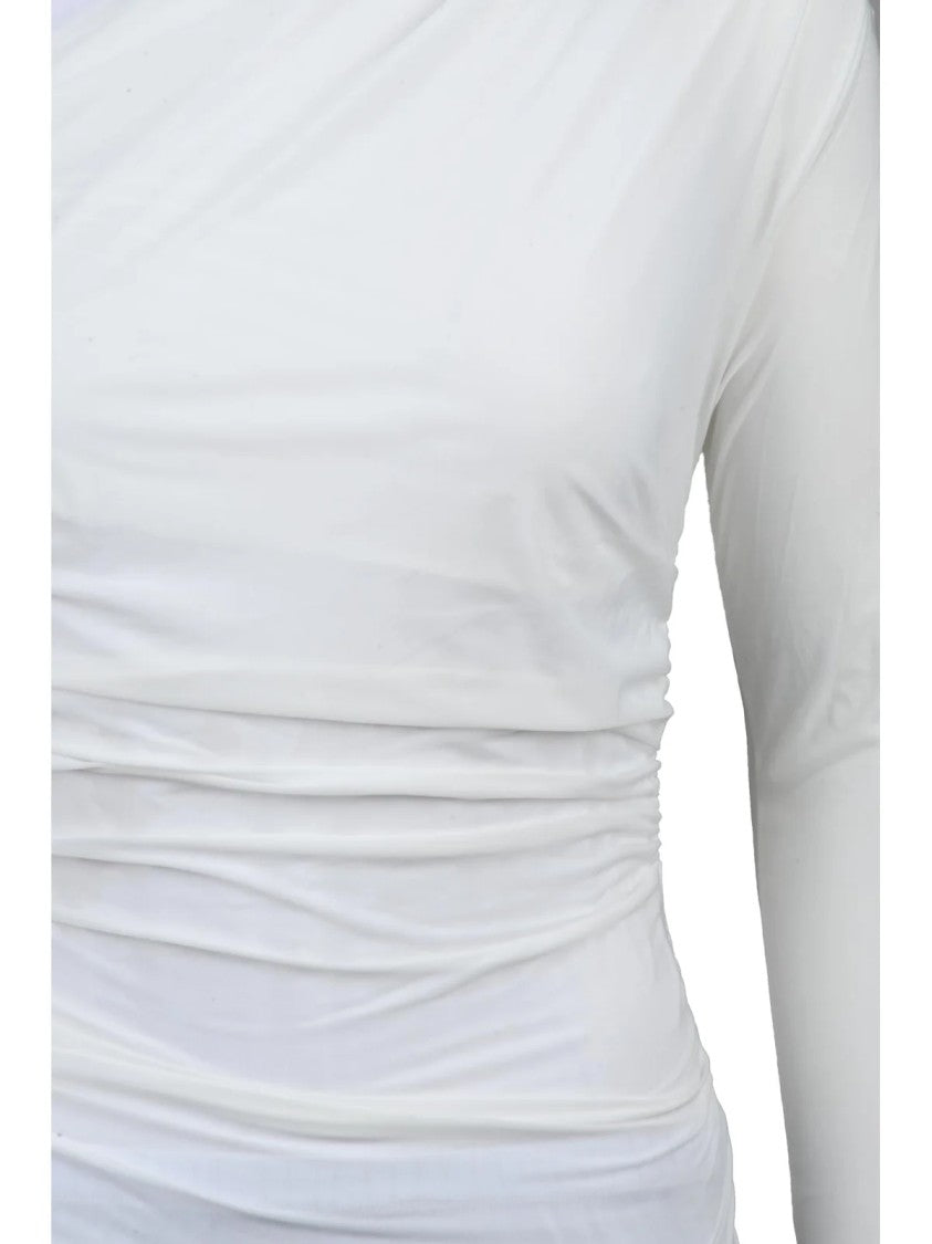 Aniye By White Asymmetrical One-Shoulder Top