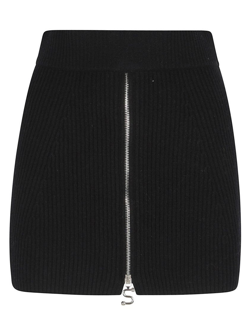 Max Mara Ribbed Knit Mini Skirt