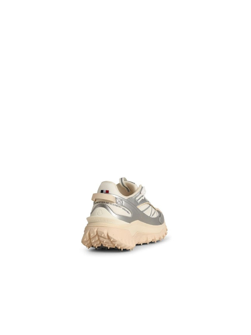 Moncler Trailgrip Gtx' Silver Leather Blend Sneakers