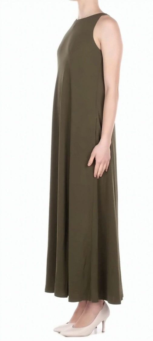 Max Mara Leisure Round Neck Viscose Jersey Dress
