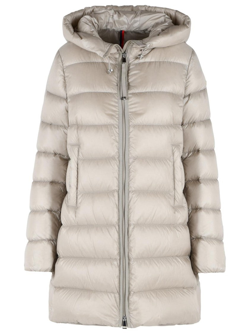 Moncler 'Suyenne' Light Beige Polyamide Down Jacket