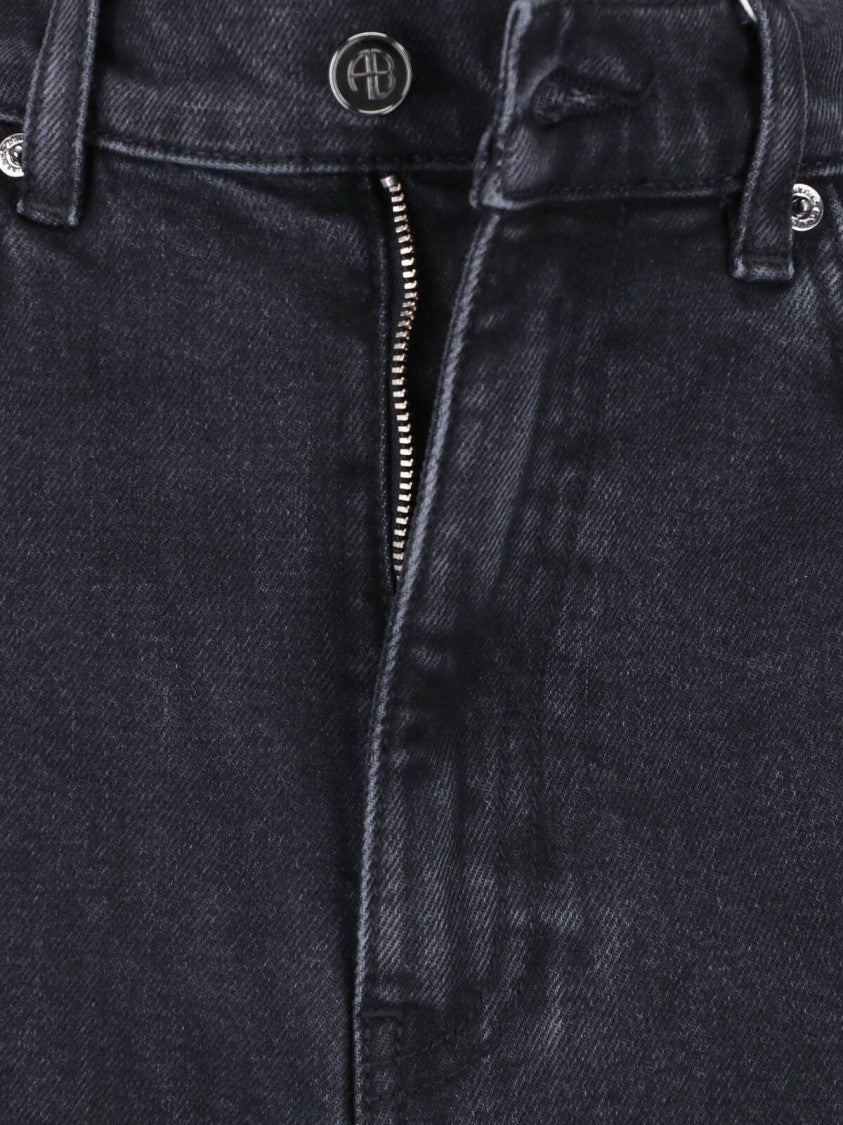 Anine Bing High-Waisted Flared Jeans With Classic Five-Pocket Design