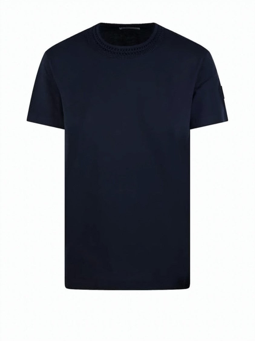 Moncler Short-Sleeved T-Shirt With Bold Stripe Detail