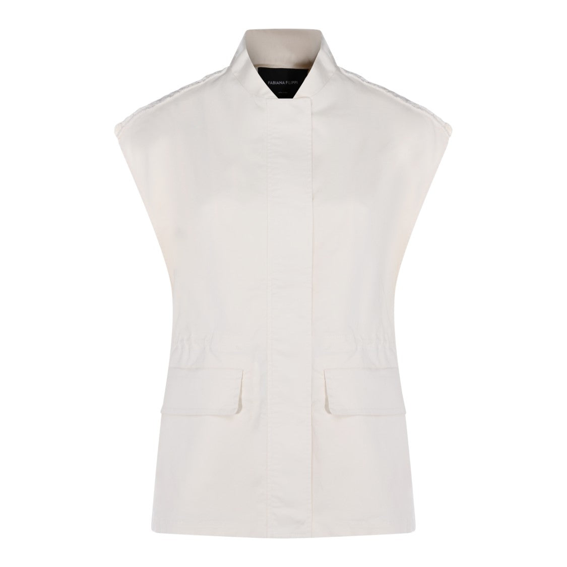 Fabiana Filippi Structured White Knit Sweater