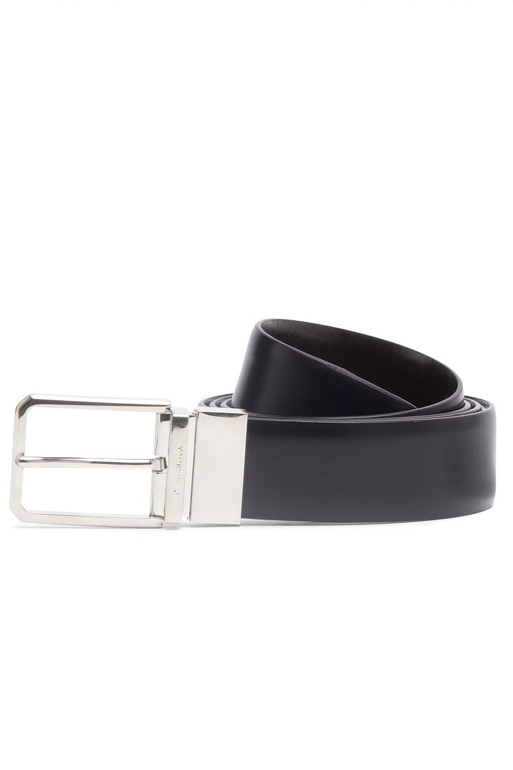 Santoni Adjustable Antiqued Leather Belt