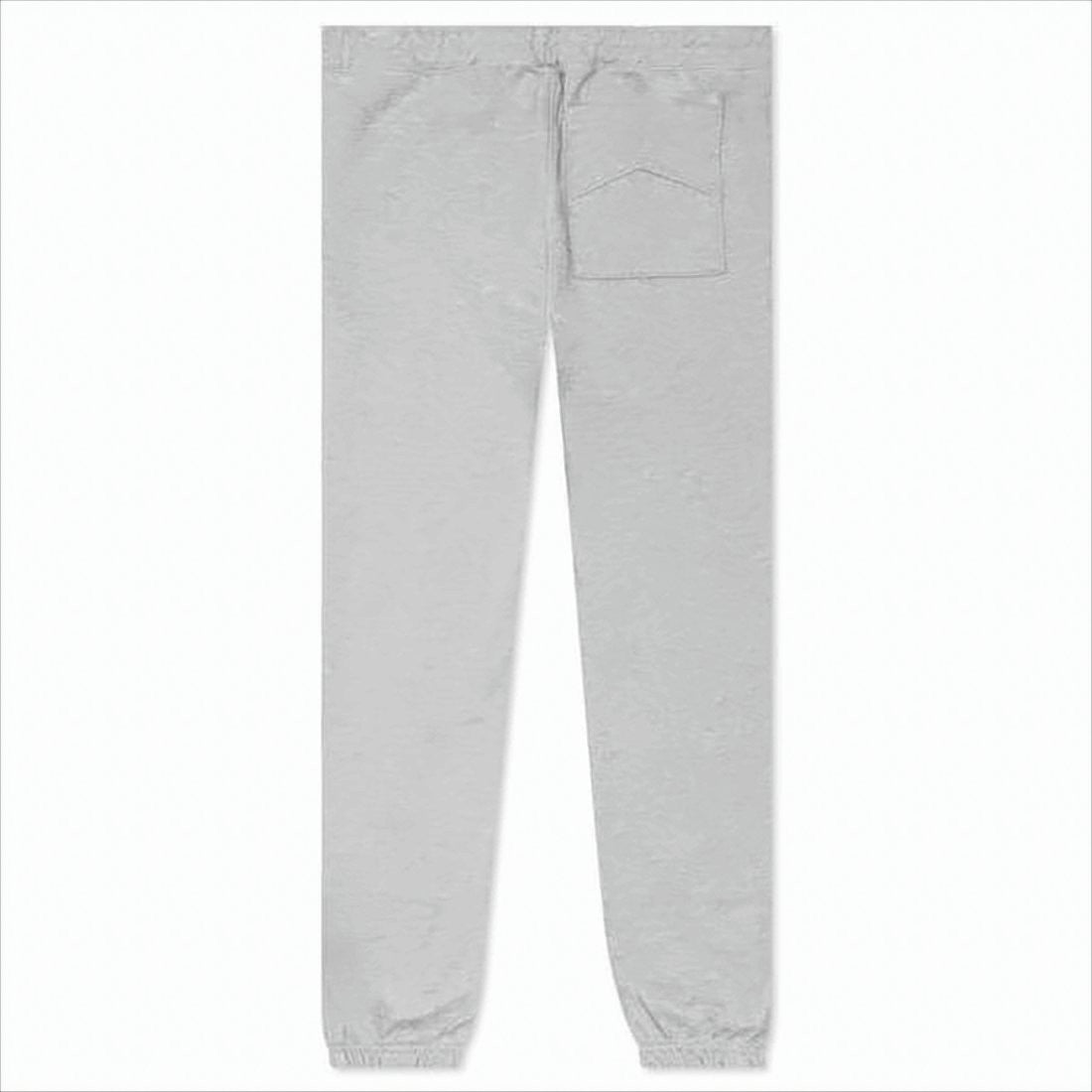 Rhude Light Grey Jogger Pants With Yellow Accents