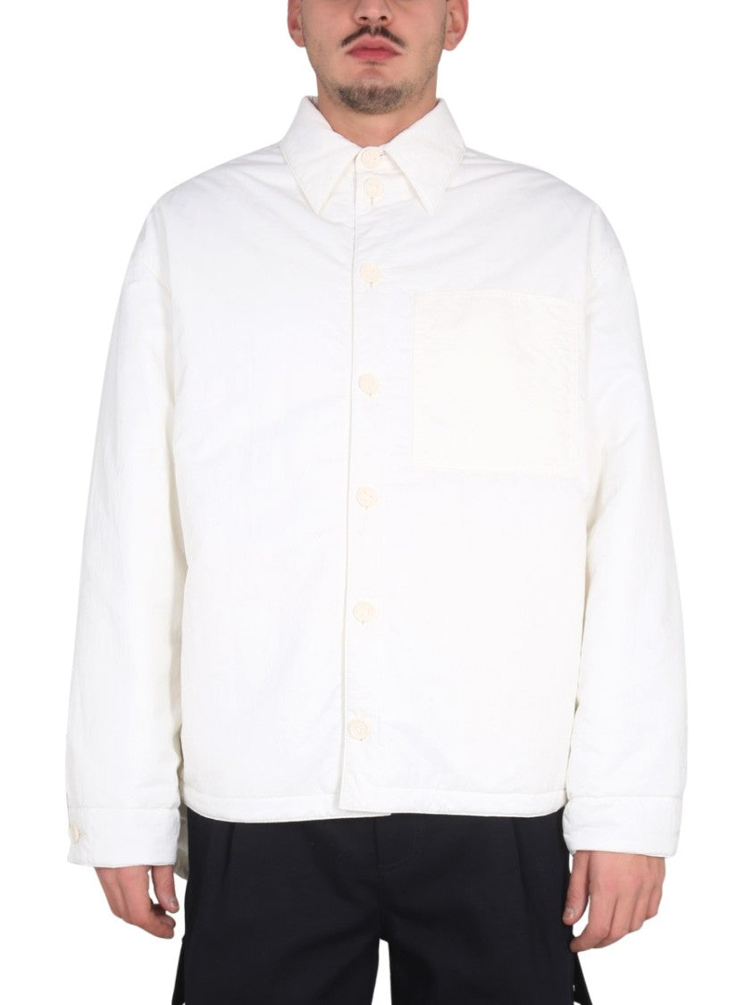 Bottega Veneta Technical Nylon Jacket With Button Closure