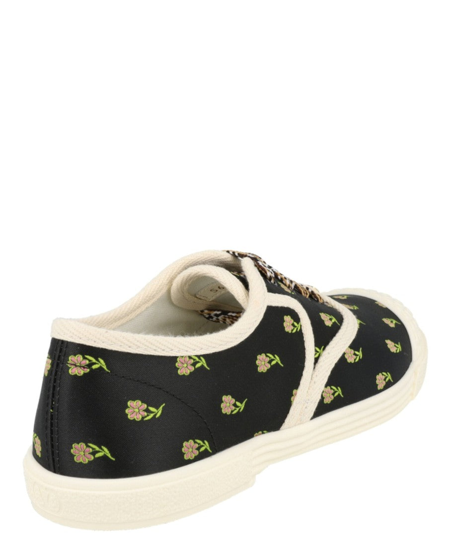 Valentino Bay By Bay Floral Low-Top Sneakers