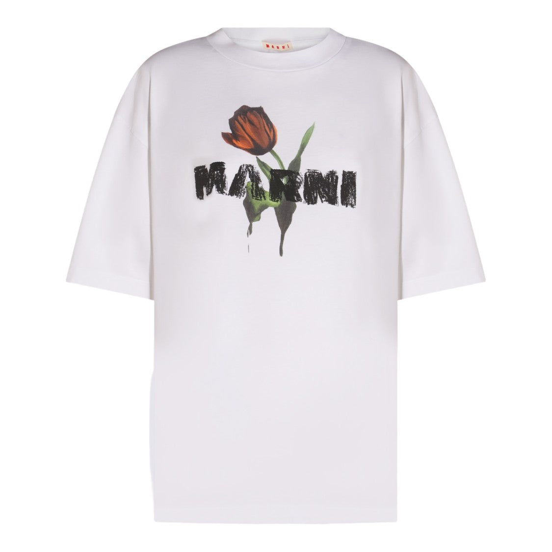 Marni Short-Sleeved Graphic Print T-Shirt With Relaxed Fit