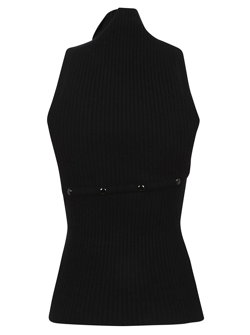 Courrèges High Neck Fitted Top