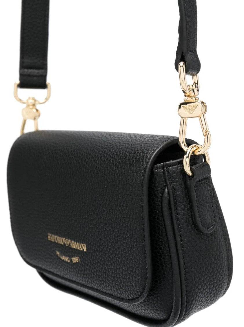 Emporio Armani Structured Black Mini Crossbody Bag