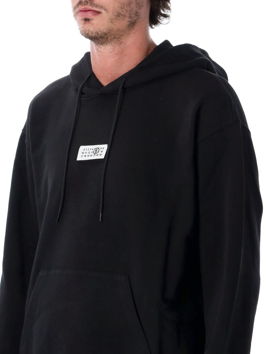 Mm6 By Maison Margiela Relaxed Fleece Kangaroo Pocket Hoodie
