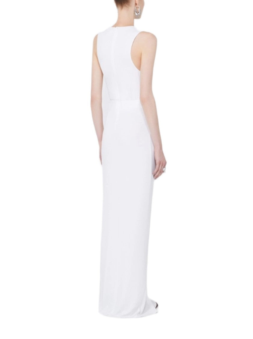 Sportmax Viscose Crêpe Drapped Ring Dress
