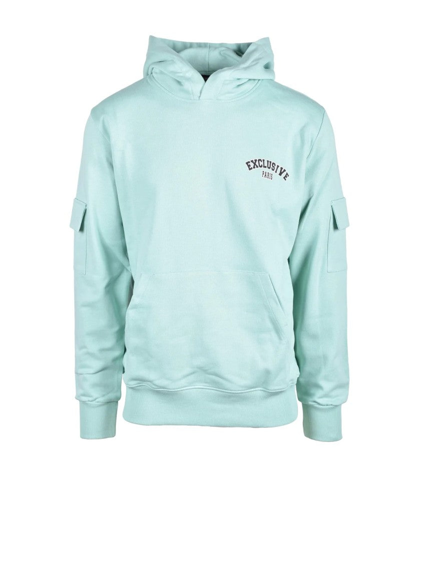 Exclusive Paris Black/Green Cotton Sweatshirt