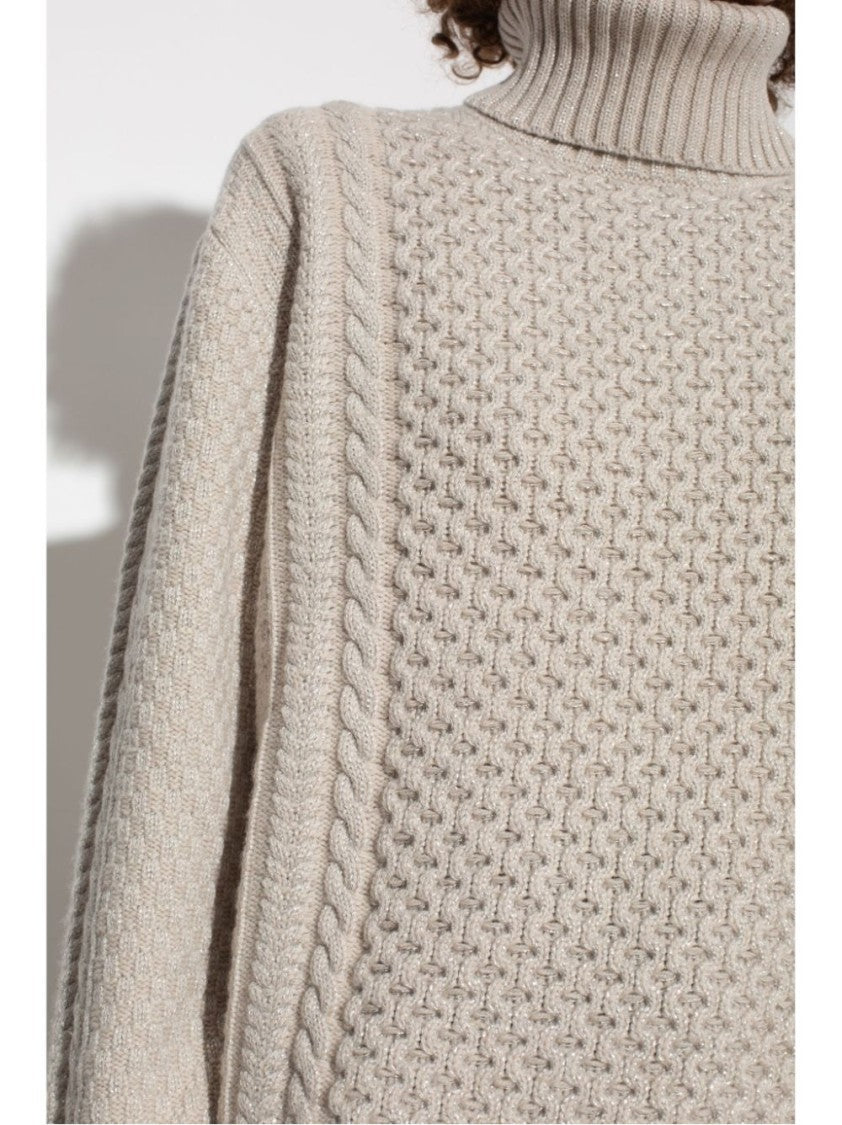 Fabiana Filippi Textured Knitwear With Cozy Turtleneck