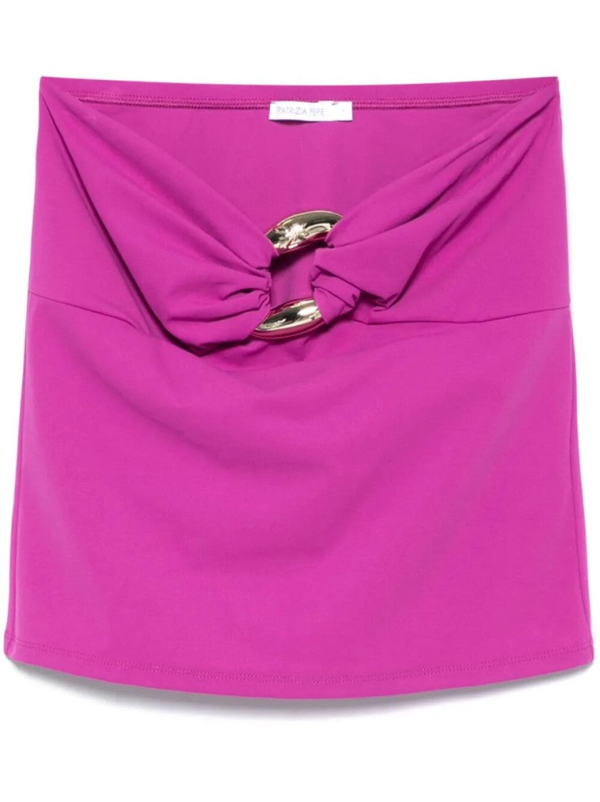 Patrizia Pepe Twisted Front Polyamide Top