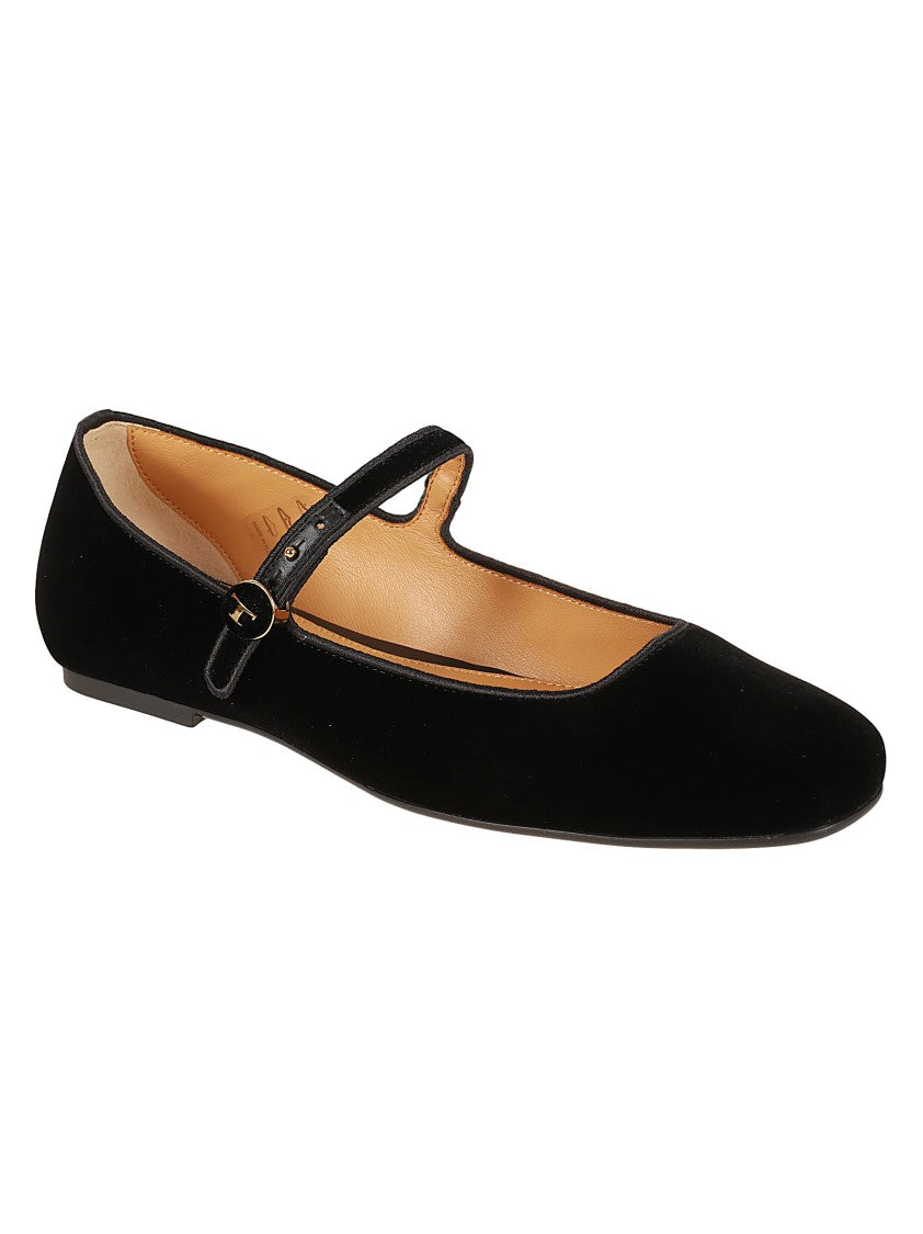 Tod's Mary Jane-Inspired Calfskin Flat Shoes