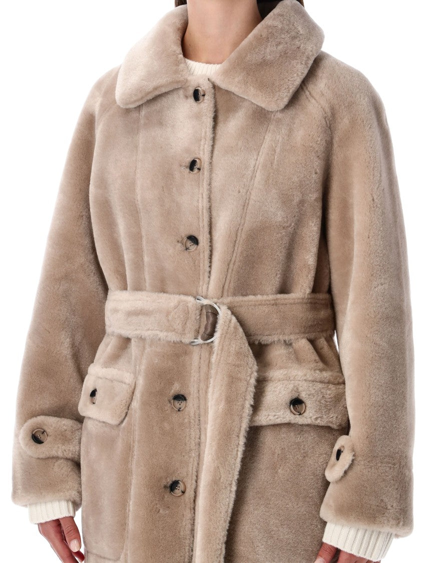 Urbancode Reversible Faux Fur Belted Coat