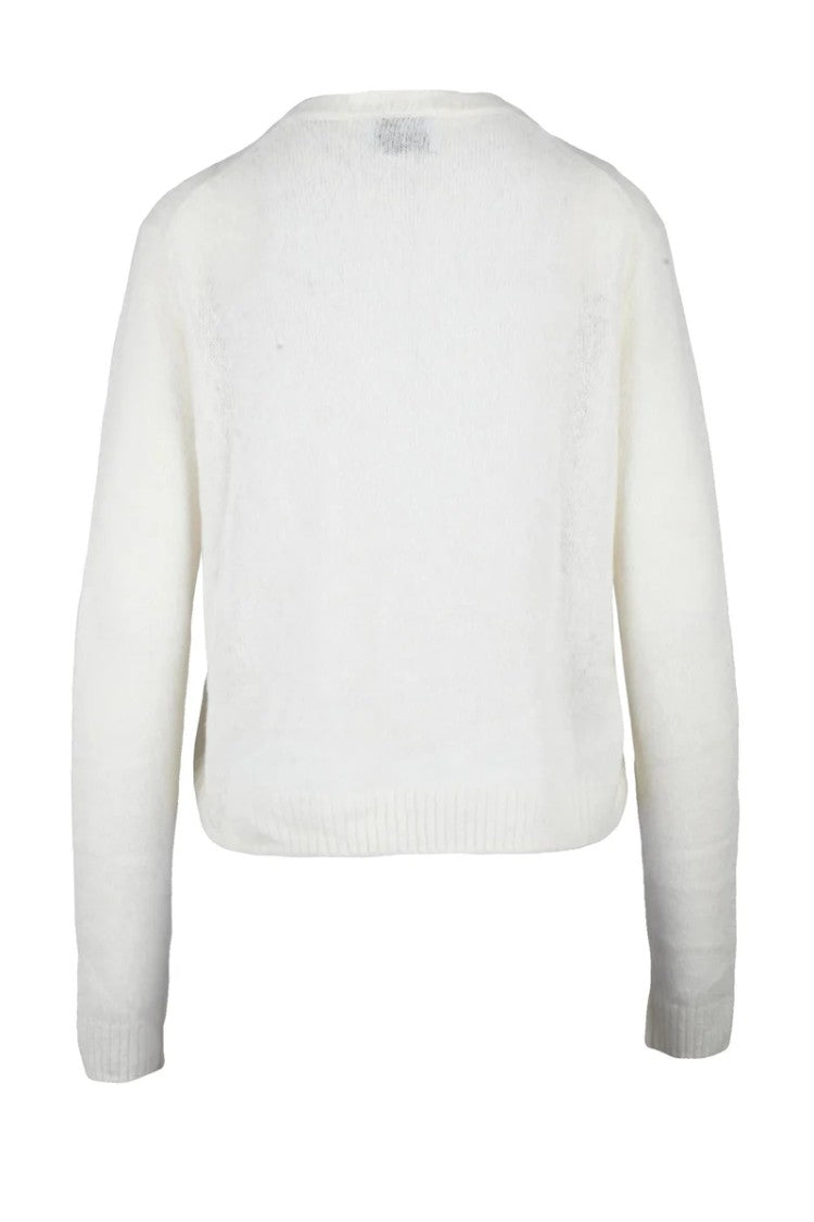 Mo5ch1no Jeans Short Sweater - White