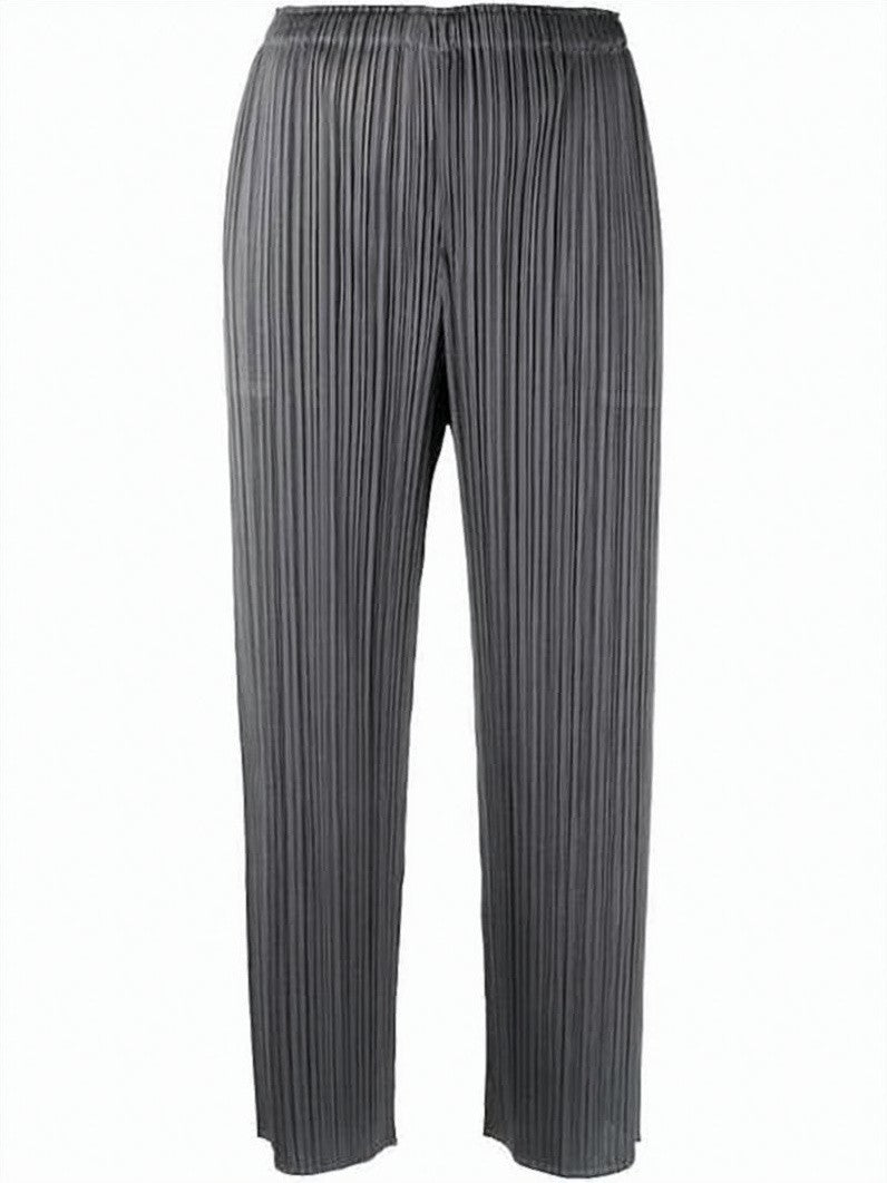 Pleats Please Pleated Design Cropped Trousers