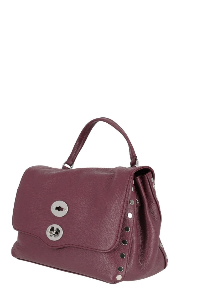 Zanellato Maroon Textured Leather Handbag