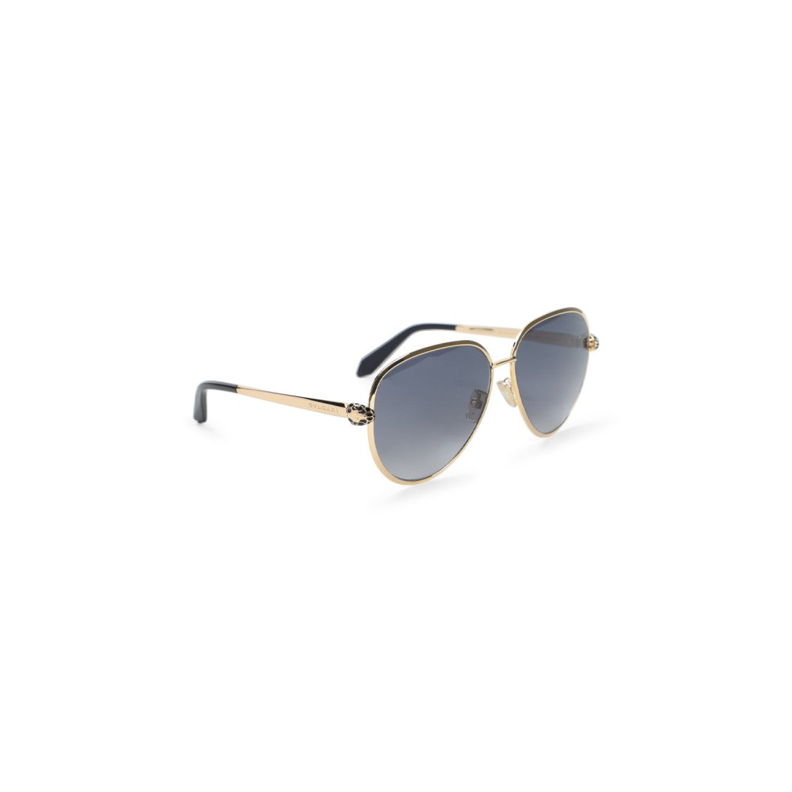 Bulgari Oversized Metallic Finish Sunglasses With Bold Design