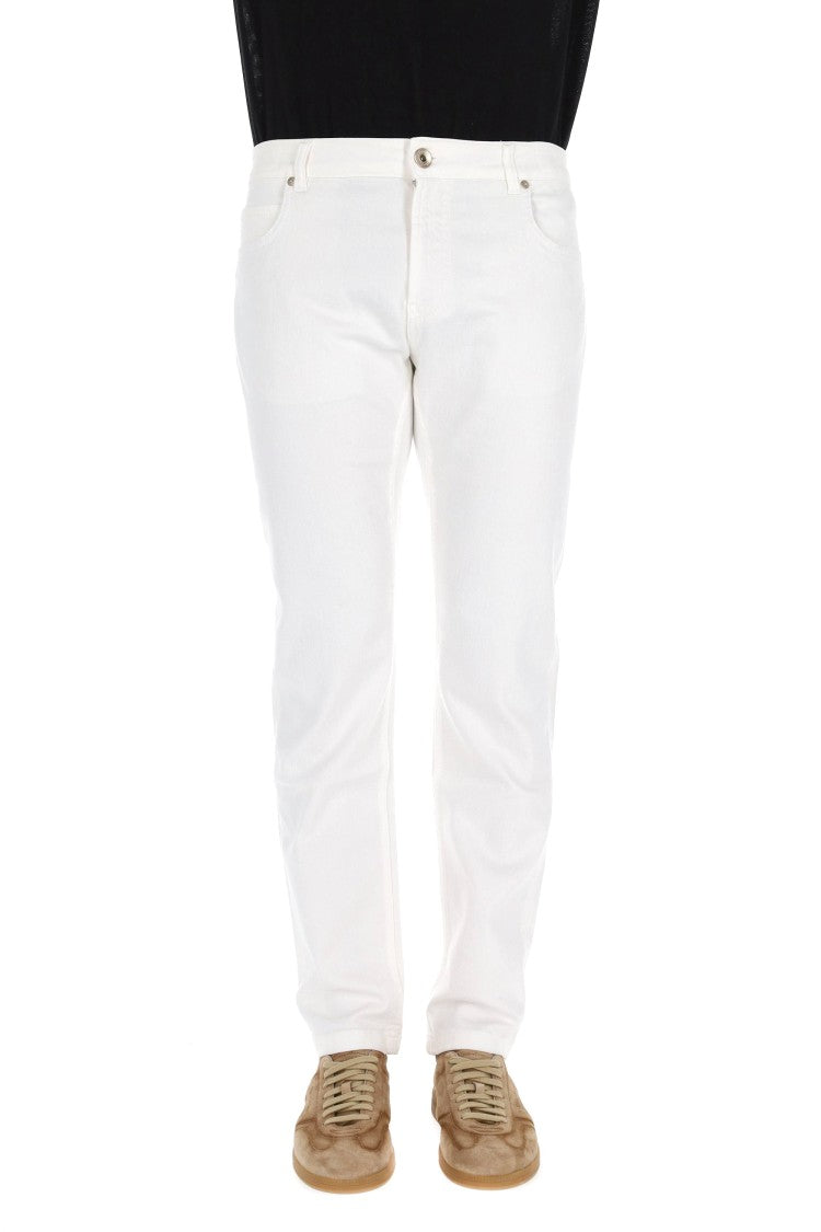 Eleventy Supersoft Cotton Bull Five-Pocket Pants