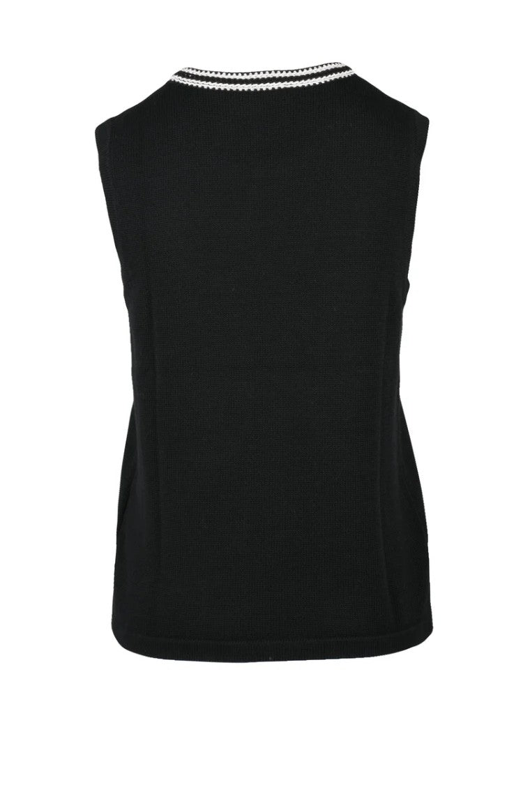 Max Mara Cotton Vest - Black