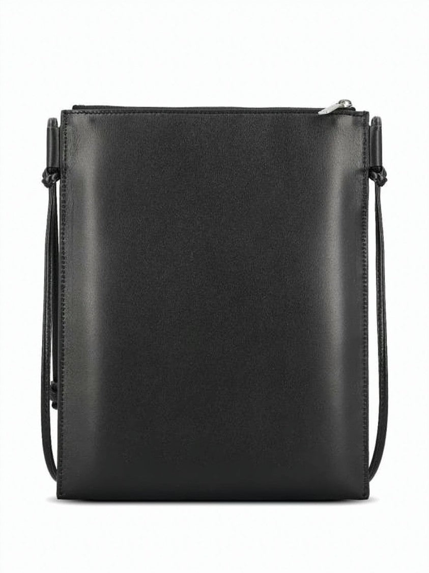 Celine Lambskin And Calfskin Rectangular Pouch With Snap Button Closure