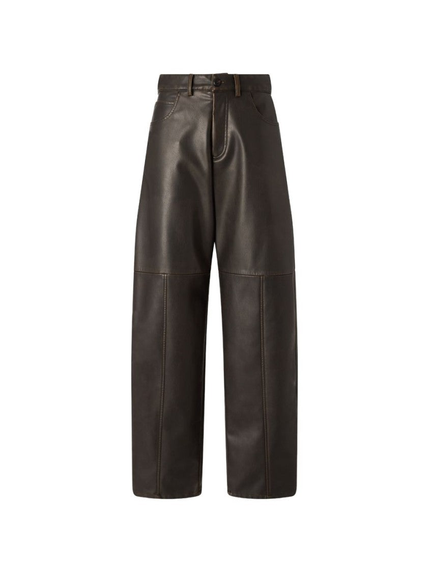 Pinko High-Waisted Structured Cropped Wide-Leg Pants