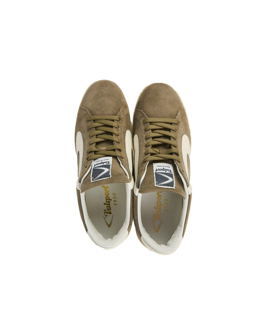 Valsport Low-Top Suede Sneakers With Contrasting Leather Detail