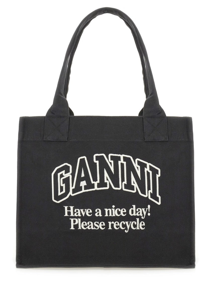 Ganni Spacious Structured Tote Bag