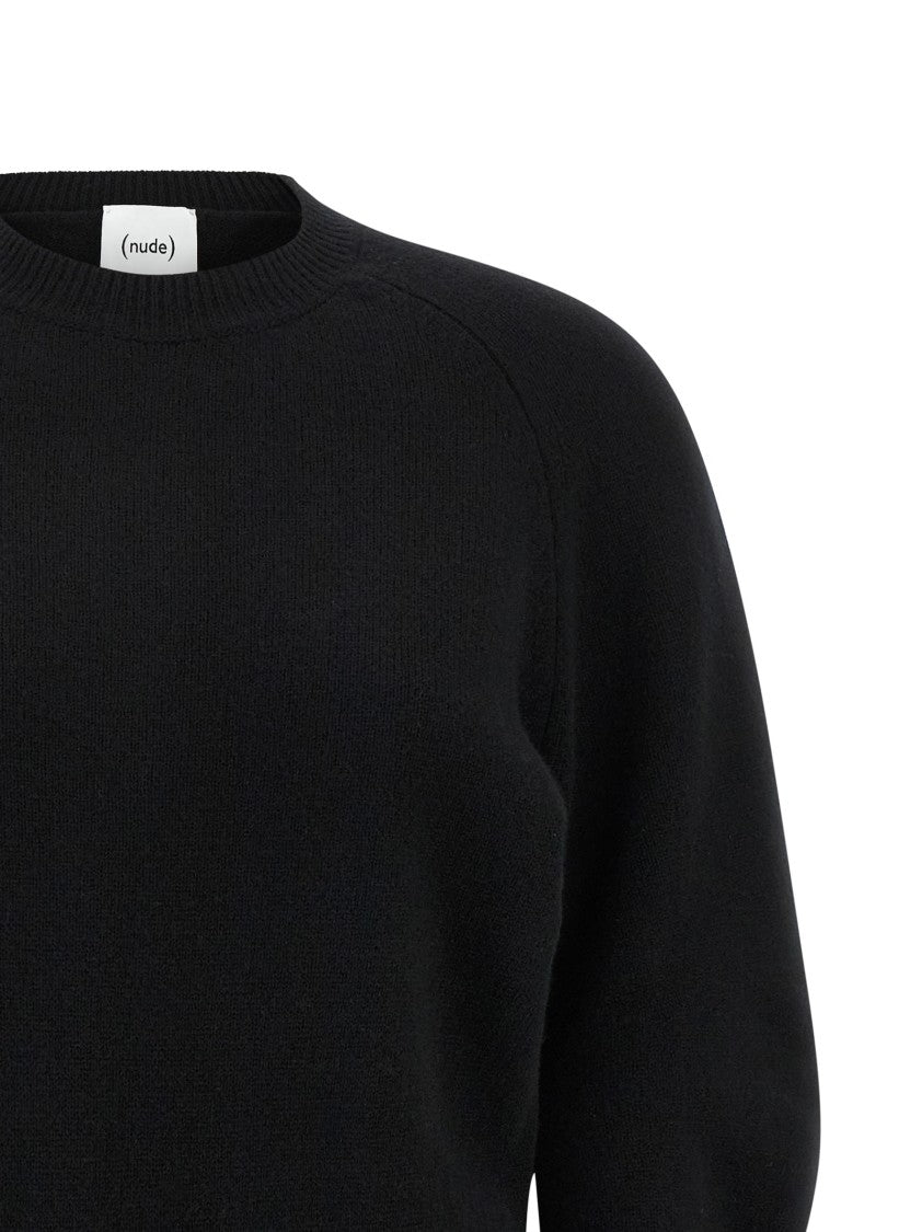 Nude Curved Sleeve Sweater