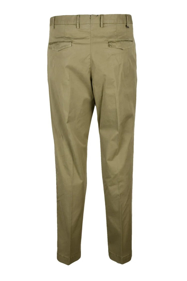 Pt Torino Stretch Trousers - Olive Green