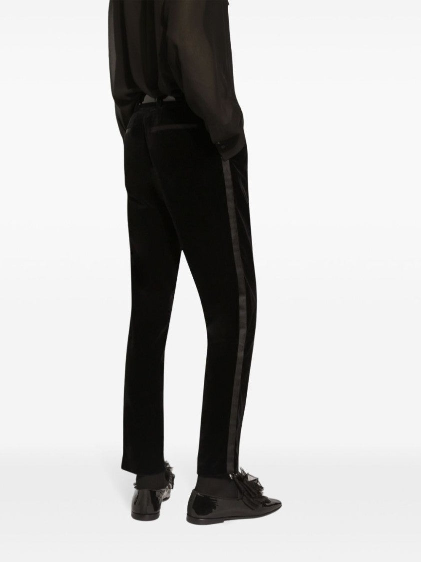 Dolce & Gabbana Tailored Black Pants With Classic Waistband