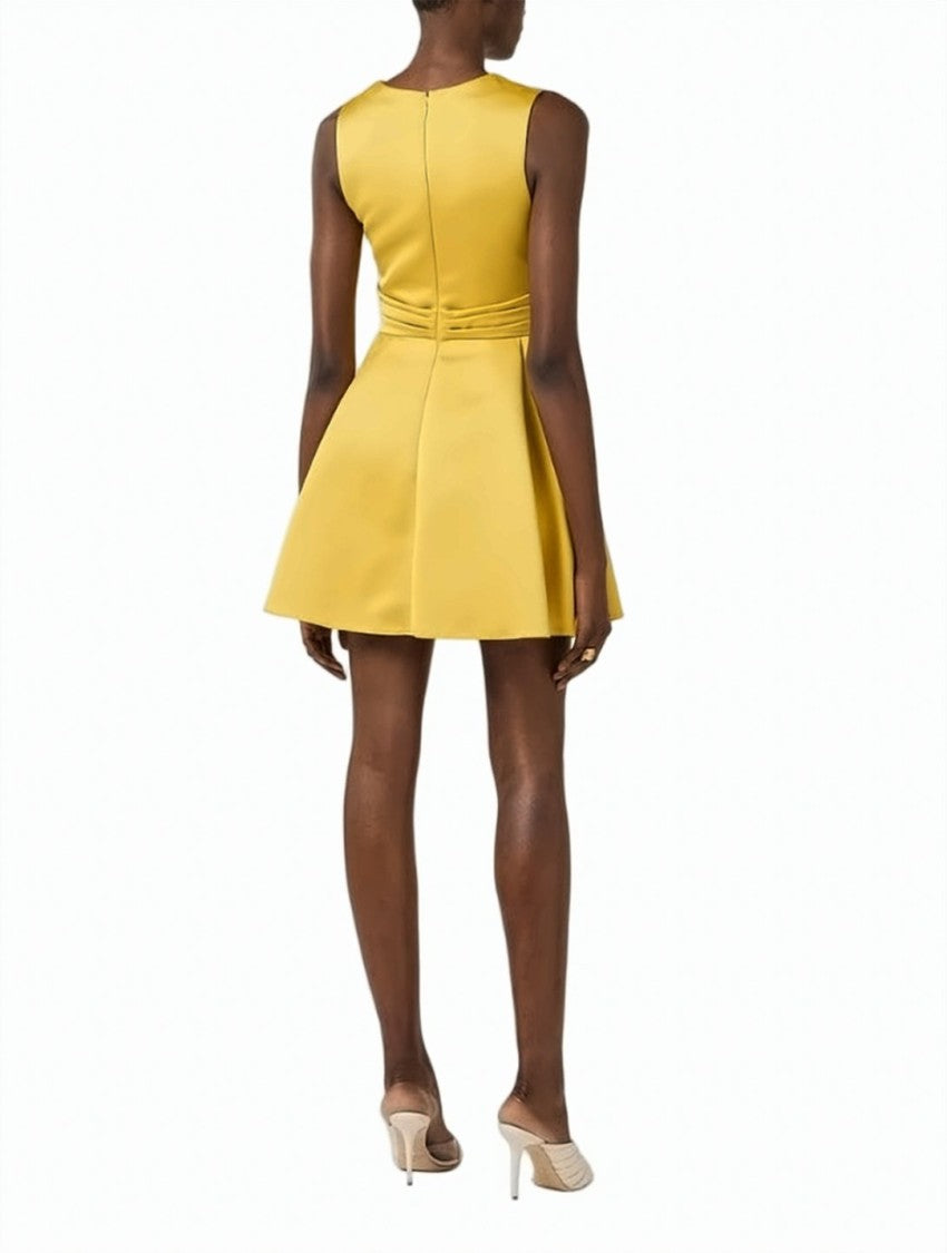 Elisabetta Franchi Duchess Jewel Detail Dress