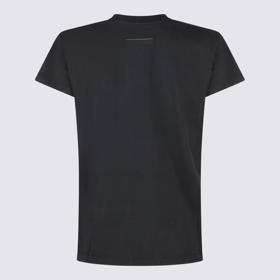 Mm6 By Maison Margiela Slim-Fit Black T-Shirt With Graphic Detail