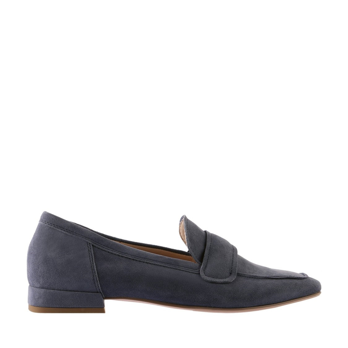 Högl Blue Perry Strap Detail Suede Loafers