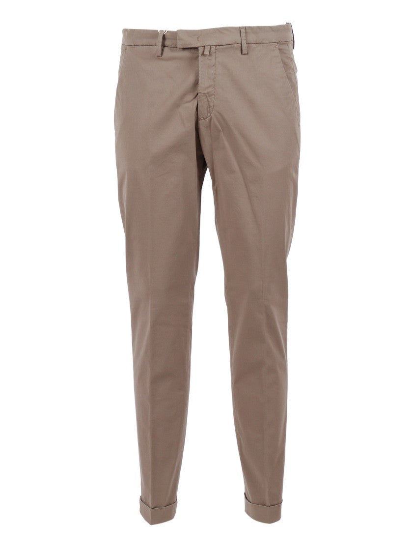 Briglia Slim Fit Cuffed Straight-Leg Pants