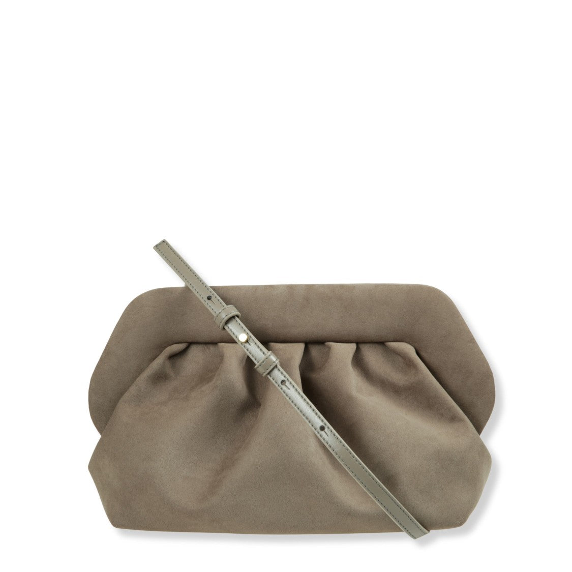 Themoirè Natural-Toned Bios Suede Handheld Tote Bag