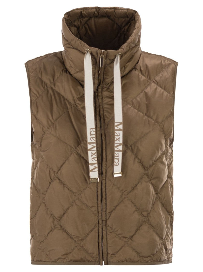 Max Mara Tegic - Drip-Proof Canvas Padded Waistcoat