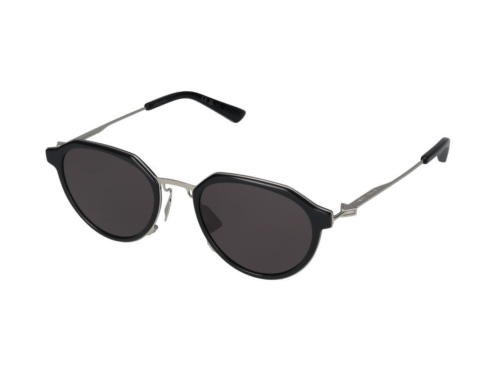 Bottega Veneta Black Bold Geometric Frame Sunglasses