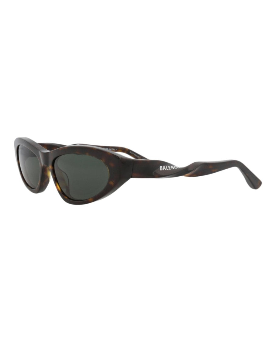 Balenciaga Cat Eye Acetate Sunglasses With Tortoiseshell Finish