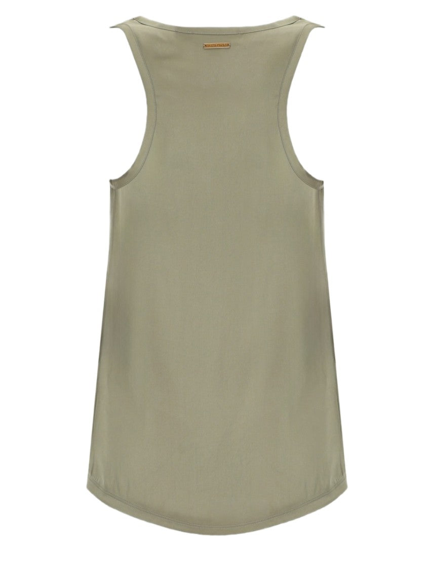 Michael Michael Kors Satin-Finish Relaxed Fit Polyester Top