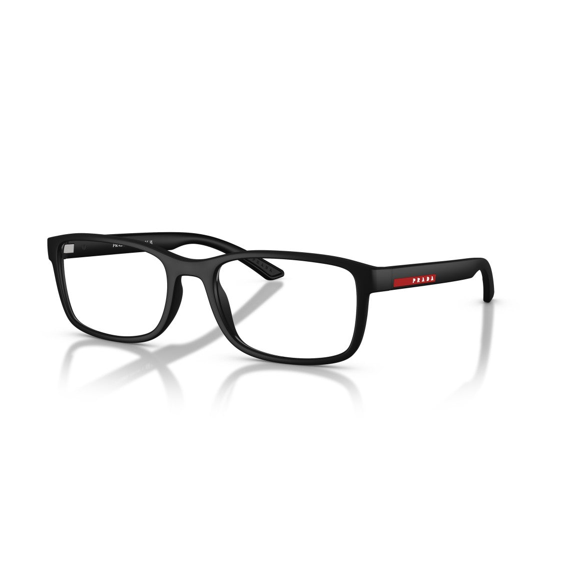 Prada Linea Rossa 0Ps 06Rv Rectangular Matte Black Eyeglasses