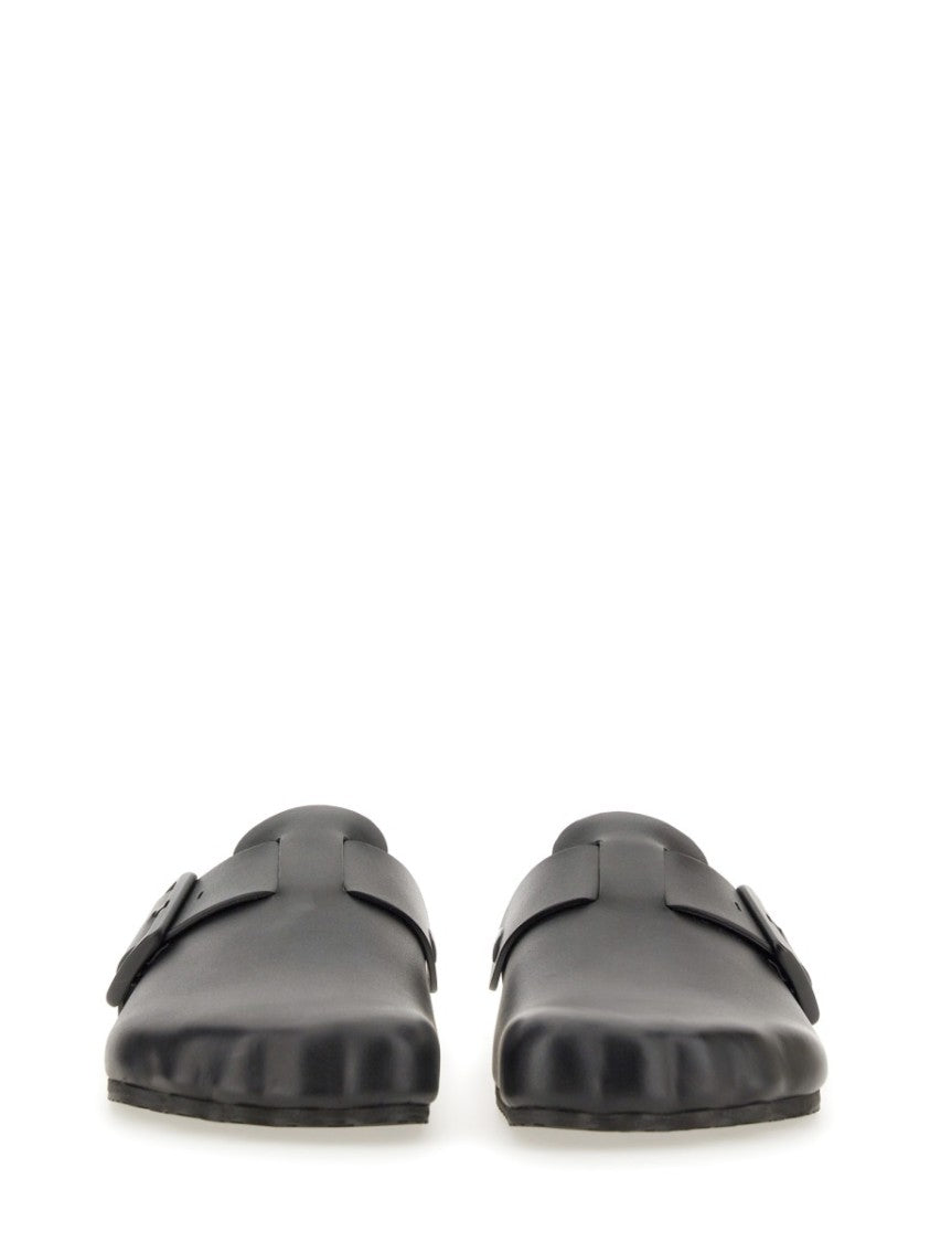 Balenciaga Brown Bovine Leather Flats With Refined Silhouette