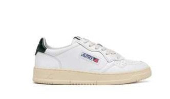 Autry Low-Top Leather Sneakers With Perforated Upper And Cushioned Sole